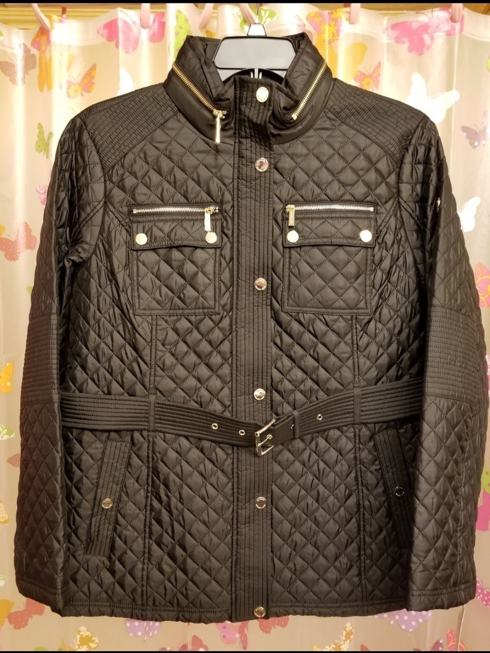 NWT SZ XL MICHAEL KORS LIGHTWEIGHT QUILTED JACKET COAT.